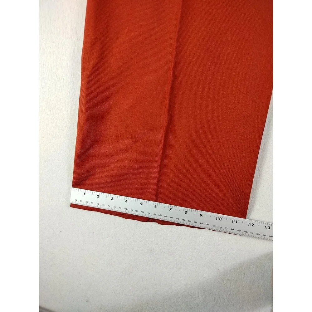 Vintage Mallory Of Dallas Pants Womens 11 Rust Red Orange Wide Leg High Rise 70s